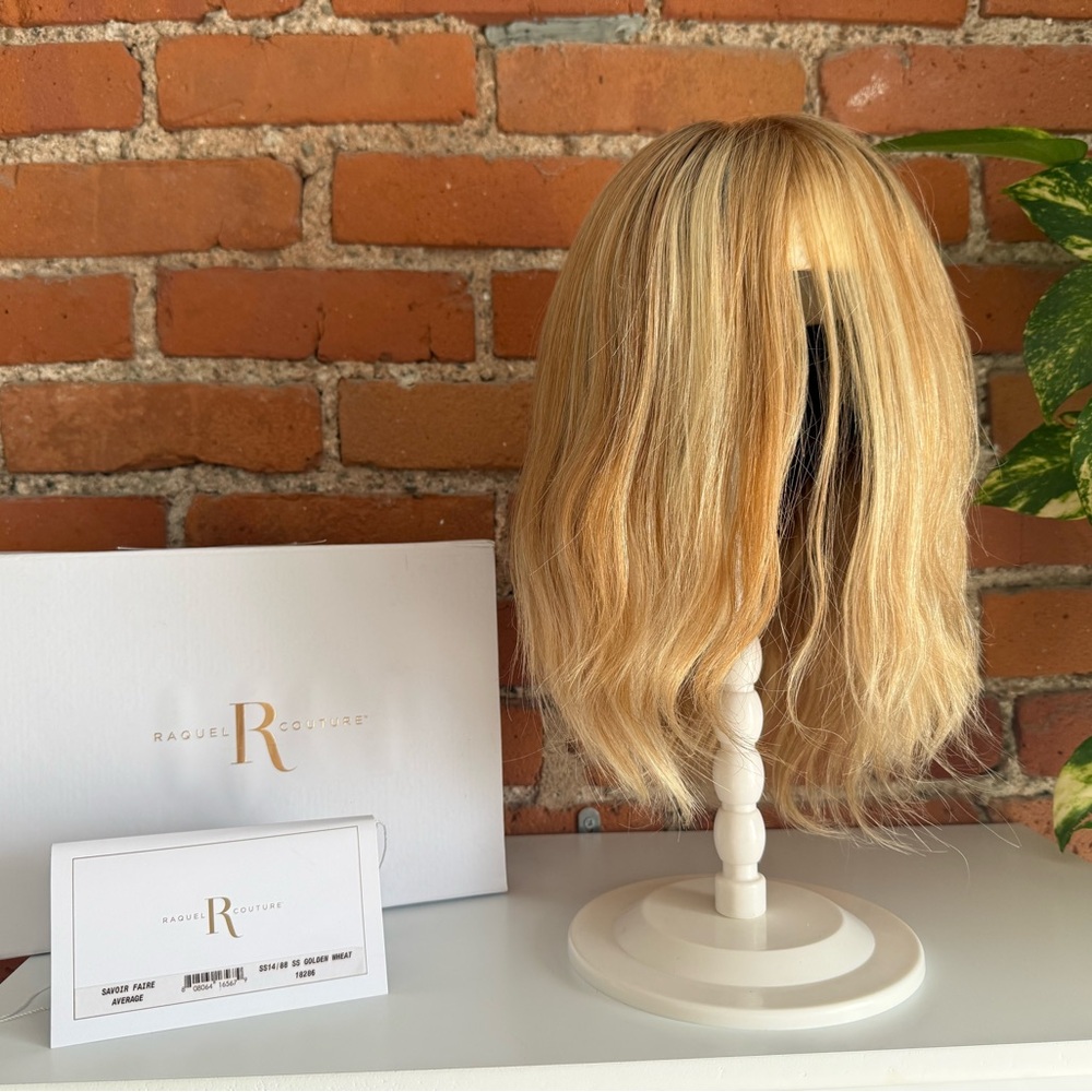 SAVOIR FAIRE Remy Human Hair Wig RAQUEL WELCH HandTied+Lace SS14/88 Golden Wheat